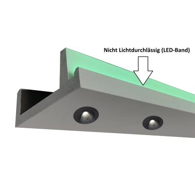 20 Meter Set Deckenleisten Design für das Licht Halogenlampe OL-14